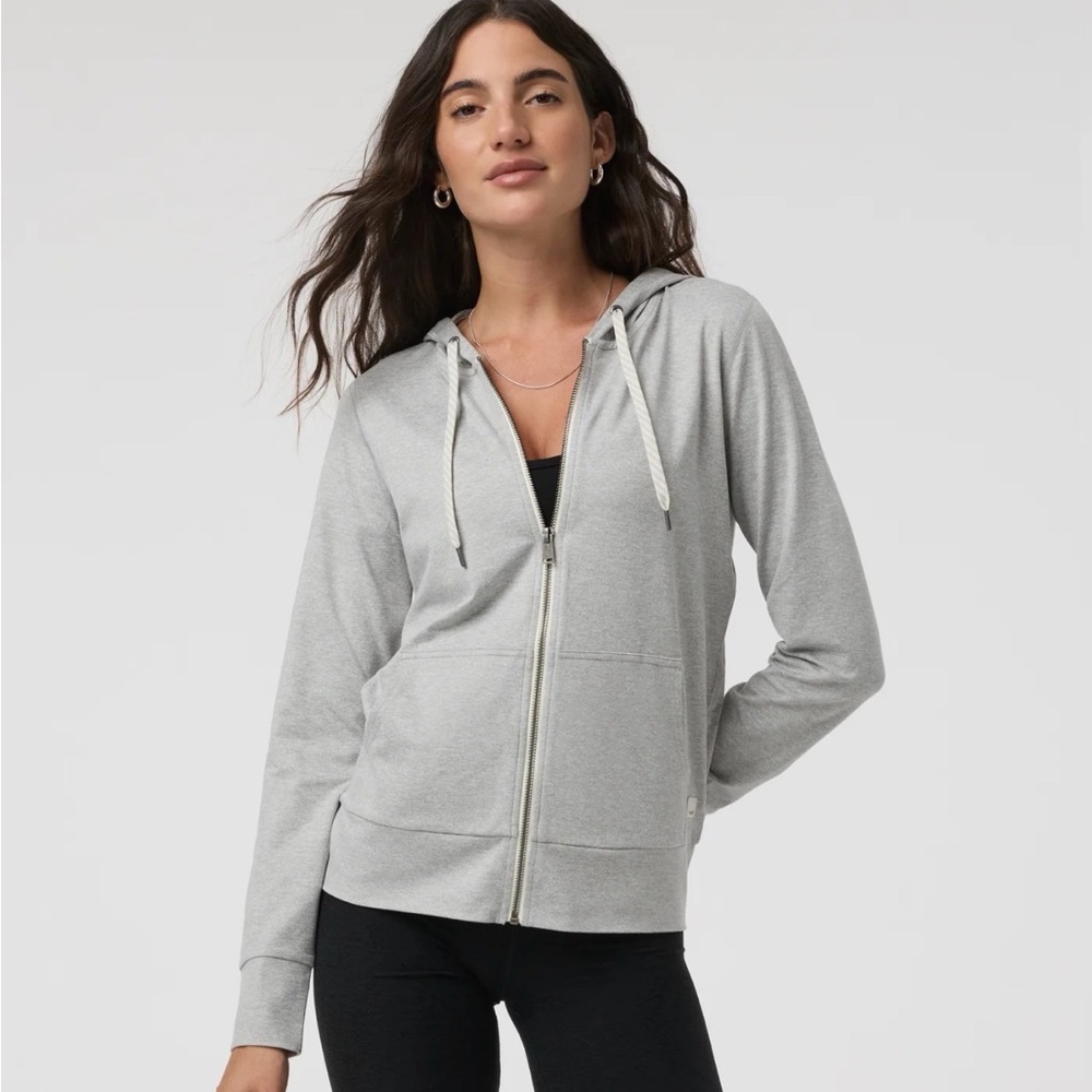 Vuori Gray Zip-Up Hoodie